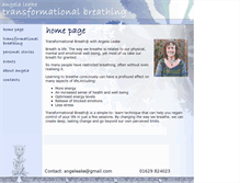 Tablet Screenshot of breathangel.co.uk